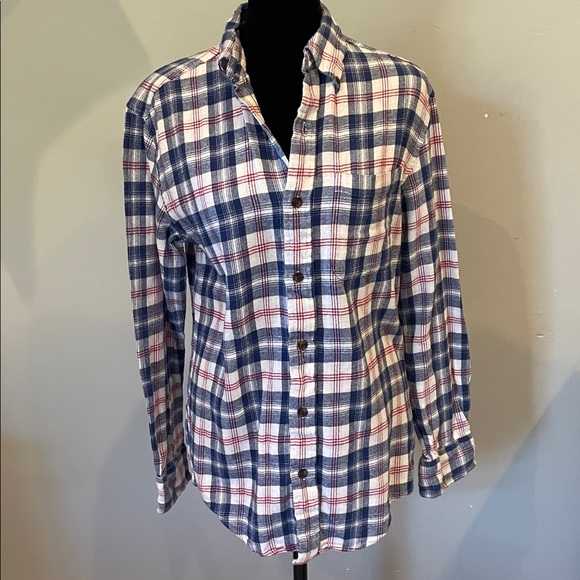 Plaid Button-Up Shirt saddlebred flannel small - Picture 1 of 2